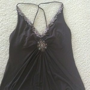 Beaded tank top